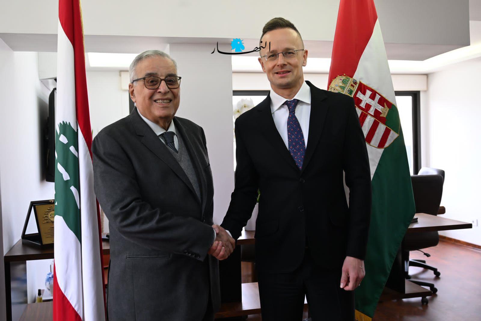 بالصور- لقاء بين بو حبيب ونظيره الهنغاري